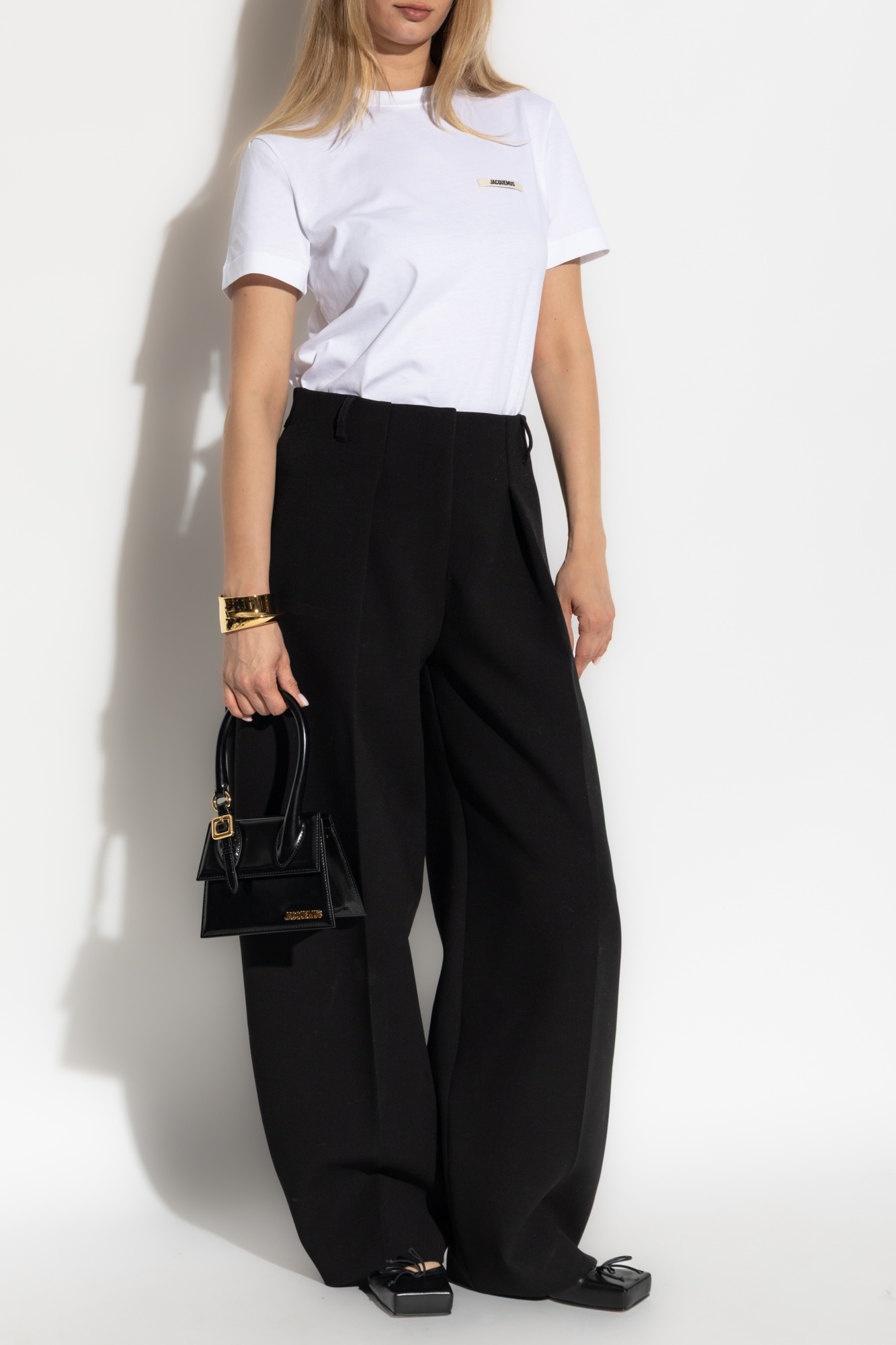 パンツ Jacquemus Black Low Waist Trousers Jacquemus Le Pantalon Curzio Trousers | Black | FARFETCH